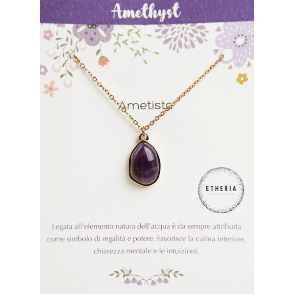 PIETRE DELL'ANIMA • COLLANA AMETISTA | ETHERIA GIOIELLI