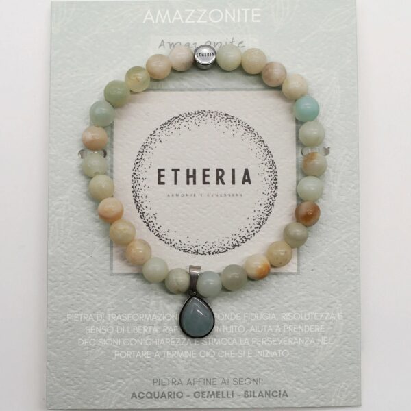 PIETRE DELLA VITA • BRACCIALE AMAZZONITE | ETHERIA GIOIELLI