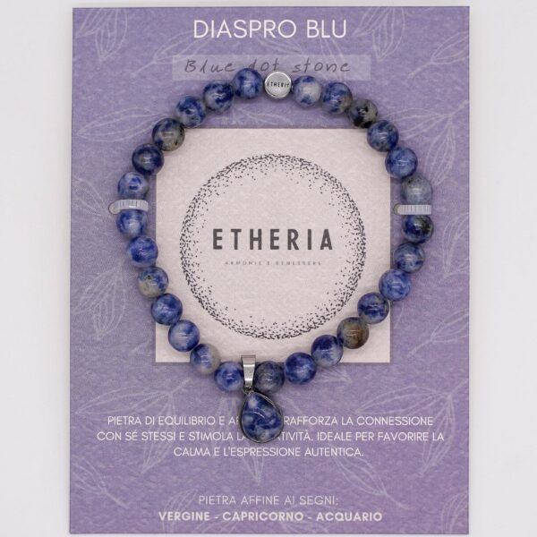 PIETRE DELLA VITA • BRACCIALE DIASPRO BLU | ETHERIA GIOIELLI