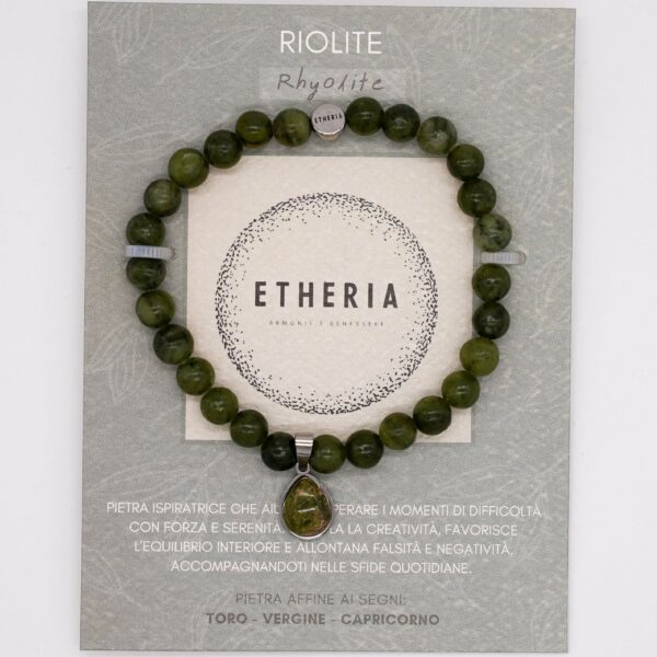 PIETRE DELLA VITA • BRACCIALE RIOLITE | ETHERIA GIOIELLI