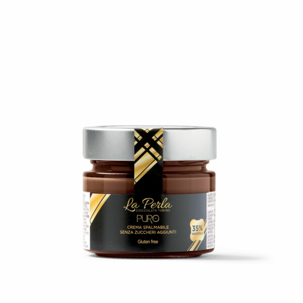 LE SPALMABILI • PURO. CREMA GIANDUJA E NOCCIOLA SENZA ZUCCHERI AGGIUNTI. BARATTOLO 150g | LA PERLA DI TORINO - immagine 3